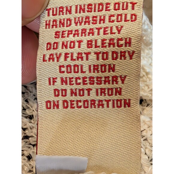 Reba Dress Women XL Boho Floral Crochet Knit Dress Flared Hem Lined - Picture 6 of 10